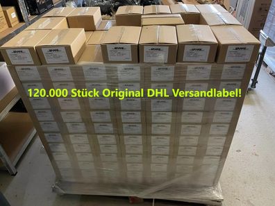 1 Palette 120.000 DHL Versandetiketten A5 Versandlabel 105 x 205mm Selbstklebend !NEU