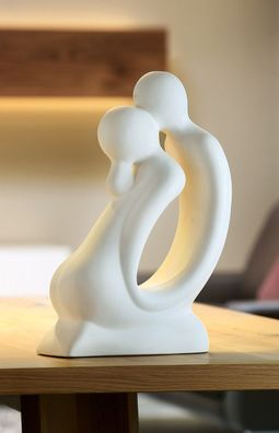 GILDE Francis, Figur, Paar, "Der Kuss", Keramik, creme, , L. 14 cm, B. 30 cm, H