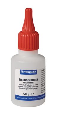 Sekundenkleber blitzschnell 50g farblos Flasche PROMAT Chemicals