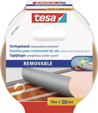 Doppelseitiges Verlegeband 55731 L.10m B.50mm Rl. TESA