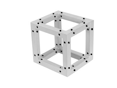 Decotruss Quad Corner Block sil