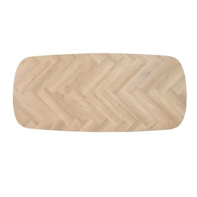 Bronx71 Tischplatte Janne oval Fischgrät PVC 280 x 110 cm