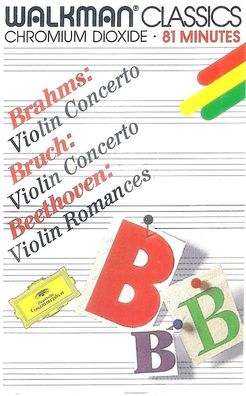 MC: Walkman Classics: Brahms, Bruch, Beethoven: Violin Concerto / Violin Romances