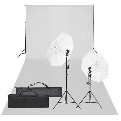 vidaXL Fotostudio-Set mit Beleuchtung und Hintergrund