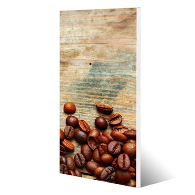 banjado® Magnettafel aus Stahl weiß magnetisch Motiv Kaffeebohnen