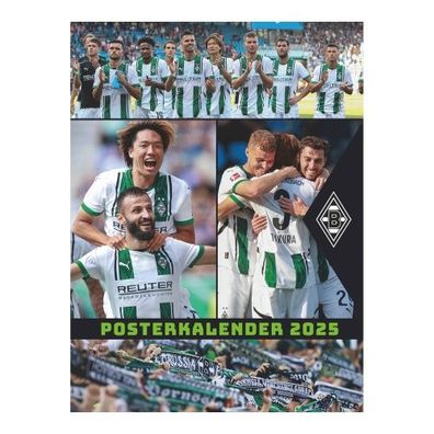 Wandkalender Borussia Mönchengladbach - Posterkalender 2025