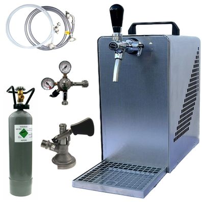 BieTal® Bierzapfanlage Bierkühler Zapfanlage 30 Liter/h - Komplettset - 5/8 Zoll