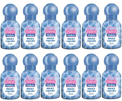 Malizia Bonbons 12 x 50ml EAU DE Toilette Milky cupcake "NEW"