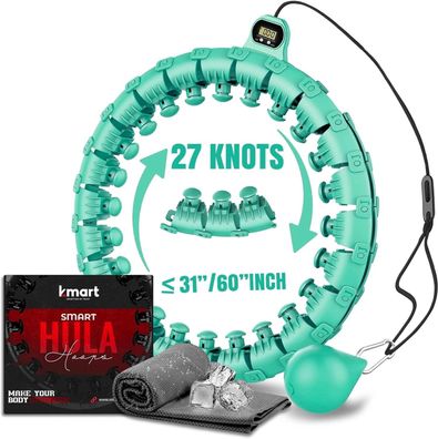 K-MART Smart Hula Hoop, Weighted Hula Hoop, Adjustable Fitness Exercise Weighted