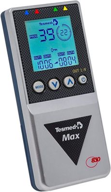 Tesmed MAX 830 mit 20 professionellen Elektrostimulator-Elektroden: maximale Le