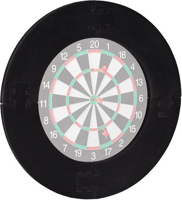 Relaxdays Dart Catchring R7, 4-teilig, Schutzring für 45 cm Dartscheibe, stabile