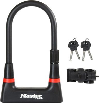 MASTER LOCK Bügelschloss [Schlüsselschloss] [mit Halterung] [Zertifiziertes Fahr