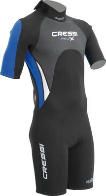 Cressi Med X Men's - Shorty Herren Neoprenanzug Premium Neopren 2.5 mm