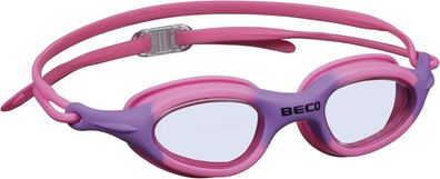 BECO Unisex Jugend Biarritz Schwimmbrille, pink/lila, One Size