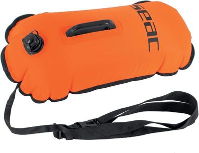 SEAC Unisex – Erwachsene Hydra Aufblasbare Schwimmboje, 30 x 56 cm, 28 l, Orange