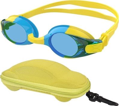 moudou Schwimmbrille, Kinder-Schwimmbrille für Jungen Mädchen, weiche Silikon-Sc