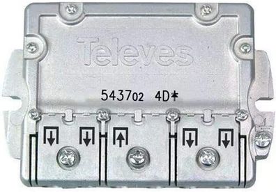 Televes EFV4-4-fach EasyF-Verteiler 5-2500 MHz