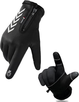 iParaAiluRy Handschuhe Herren Winter - Fahrradhandschuhe Herren Winter mit Touch