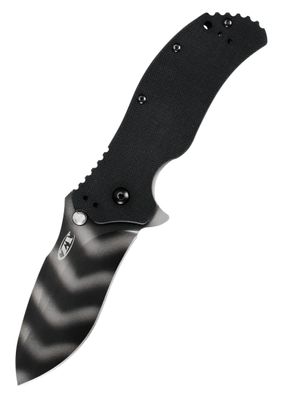 Taschenmesser ZT 0350TS, Schwarz/Tiger Stripe