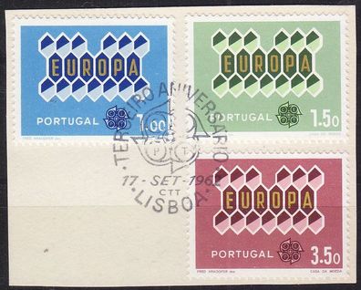 Portugal (1962] MiNr 0927-29 ( BriefStk/used ) (01] CEPT Ersttag