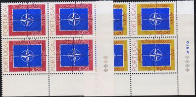 Portugal [1979] MiNr 1439-40 ( O/used ) [01] Nato 4er Eckrand