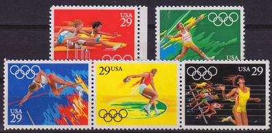 USA [1991] MiNr 2155-59 ( * */mnh ) Olympiade