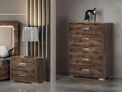 Kommode Design Kommoden Holz Schrank Schlafzimmer Braun Modern Sideboard Möbel