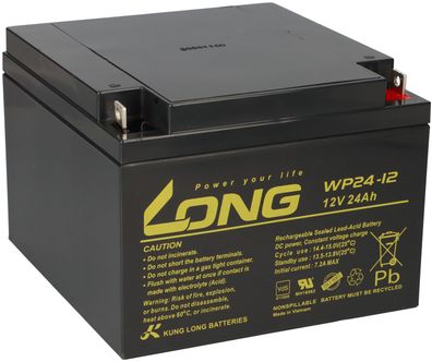 Akku für Panasonic LC-P1224APG 12V 24Ah AGM Batterie