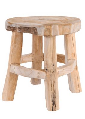 Kleiner Holz-Hocker, ca. 31 cm hoch