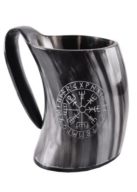 Bierkrug aus Horn - Vegvísir