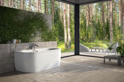 Badewannen Rechteckige Design Rund Badewanne Weiß Moderne Badezimmer Wannen Neu