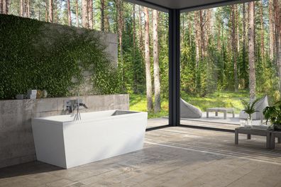 Badewannen Rechteckige Design Badewanne Weiß Moderne Badezimmer Wannen Acryl Neu