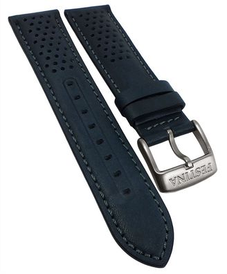 Festina ? Uhrenarmband 22mm blau Leder Ton in Ton Naht ? F20521 F20530