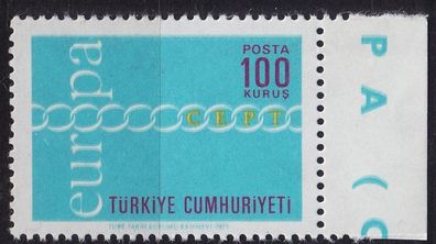 TÜRKEI TURKEY [1971] MiNr 2210 ( * */mnh ) CEPT