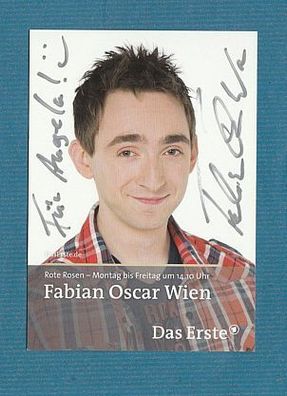 Fabian Oscar Wien ( Rote Rosen )- persönlich signiert