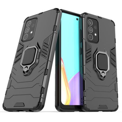 Wisam® Schutzhülle für Samsung Galaxy A52/A52 5G 6,5" Panzer Armor Case Ring Ständer