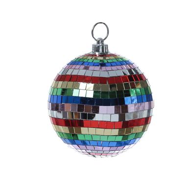 Spiegelkugel 15cm mehrfarbig Discokugel Mirrorball Disko Partykugel Dekokugel