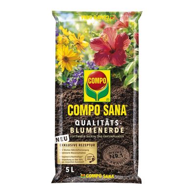 COMPO SANA® Qualitäts-Blumenerde, 5 Liter