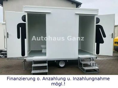 Toilettenwagen WC-Anhänger Autark Toilettenanhänger mit 700L Tank