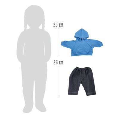 Puppenkleidung Kapuzenpullover und Hose