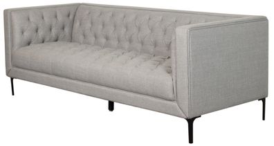 Design Loungesofa Troia - Dreisitzer - hellgrau