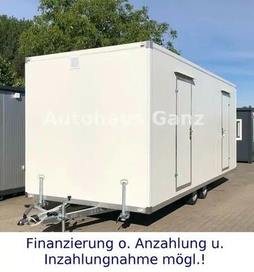 Toilettenwagen mit Doppel-WC 6x2,40 Meter 3xDamen/2xHerren+Urinale