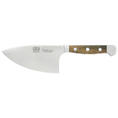 Güde Kräutermesser 14cm extra breit geschmiedet Kräuterschneider Eichenholzgriff