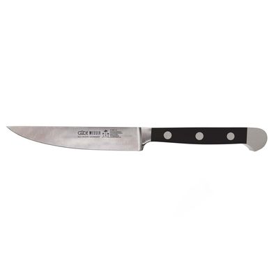 Güde Porterhouse Steakmesser 12 cm Klinge glatt geschmiedet Fleischmesser Alpha