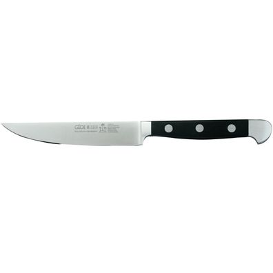 Güde Porterhouse Steakmesser 12 cm gezahnt handgeschmiedet Fleischmesser Alpha