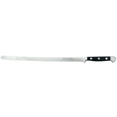 Güde Lachsmesser 32 cm Fischmesser Sashimi Schinken Messer handgeschmiedet Alpha