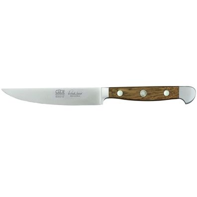 Güde Porterhouse Steakmesser 12 cm gezahnt geschmiedet Fleischmesser Eichenholz