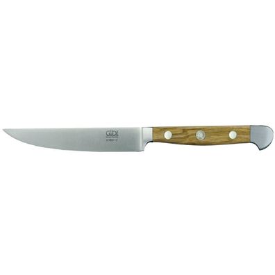 Güde Porterhouse Steakmesser 12 cm gezahnt geschmiedet Fleischmesser Olivenholz