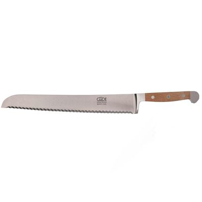 Güde Brotmesser 32 cm Wellenschliff für Linkshänder geschmiedet Walnussholzgriff