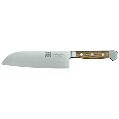 Güde Santoku Messer 18 cm Asia Kochmesser Küchenmesser geschmiedet Eichenholz